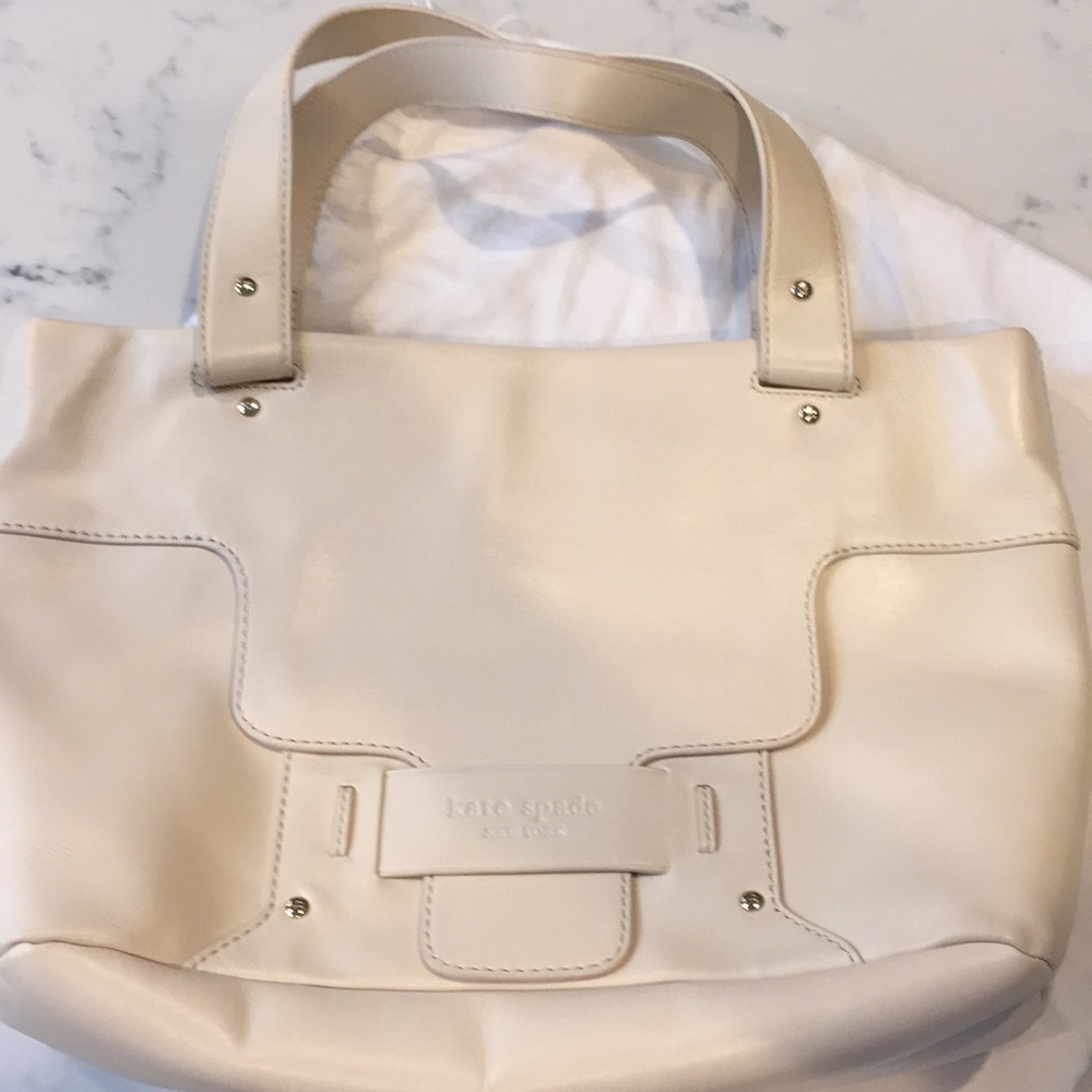 Kate Spade creamy leather satchel
